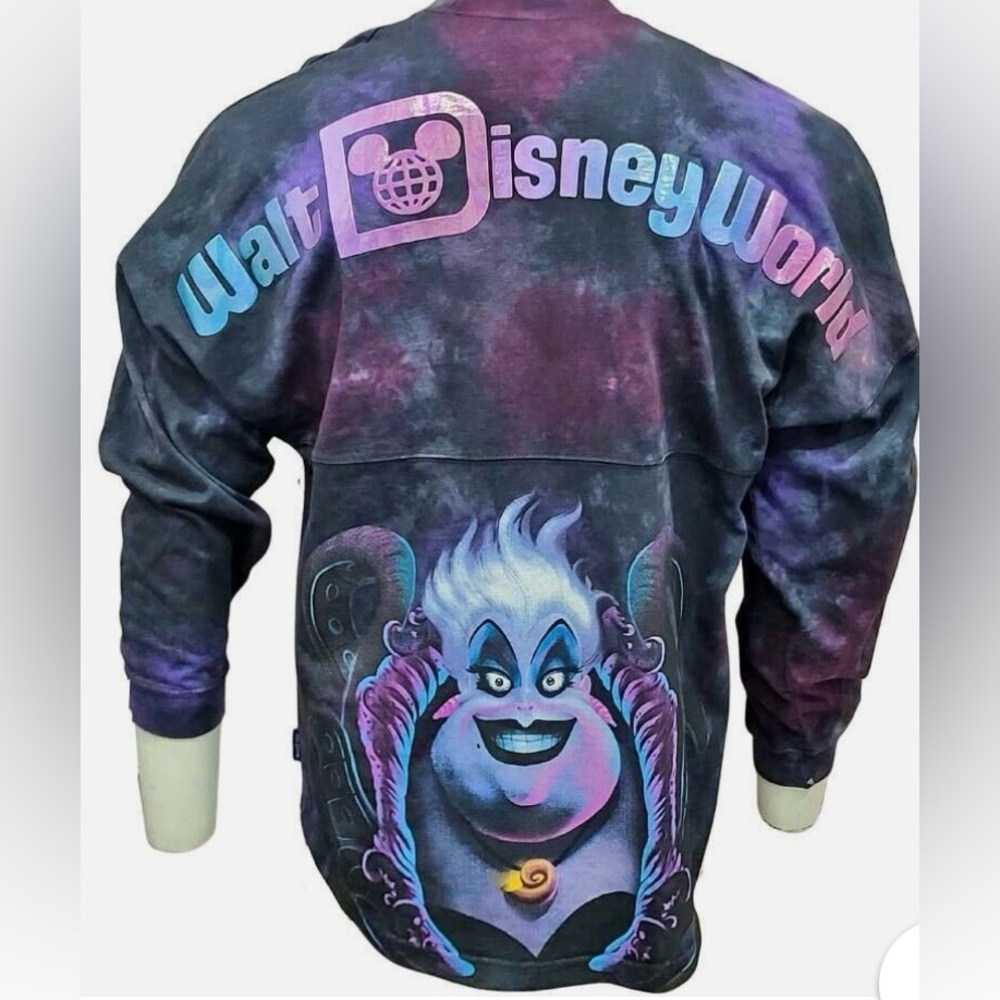 Disney World Long Sleeve Spirit Jersey - Purple and Black tie dye